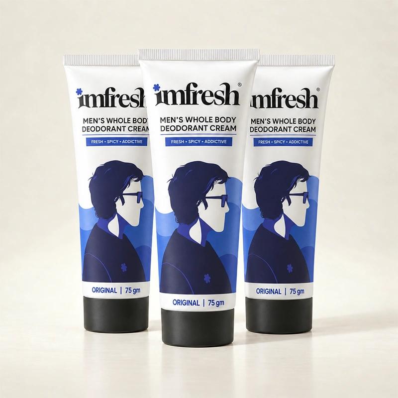 imfresh Men (Original) Deodorant Cream | Pack of 3