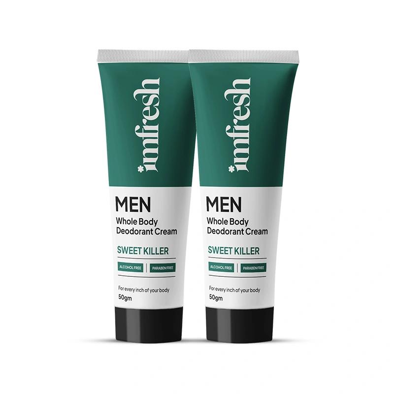 imfresh Men (Sweet Killer) Deodorant Cream | Pack of 2
